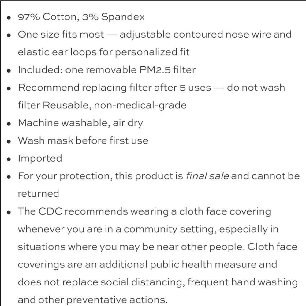 Bundle New Draper James Face Mask & Ipsy Mask - Picture 3 of 6